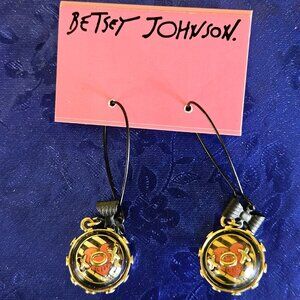 🦩🩵Betsey CRUISE TRAVEL  "Miami Chic" Love Ball Earrings - NWT🩵🦩